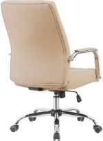 Καρέκλα γραφείου διευθυντή Mido pakoworld pu cappuccino 58x71x100-106εκ - Image 2