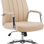 Καρέκλα γραφείου διευθυντή Mido pakoworld pu cappuccino 58x71x100-106εκ