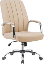Καρέκλα γραφείου διευθυντή Mido pakoworld pu cappuccino 58x71x100-106εκ