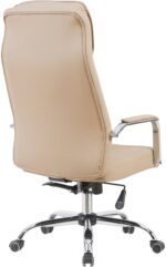 Καρέκλα γραφείου διευθυντή Morales pakoworld pu cappuccino 60x70x118-124εκ - Image 2