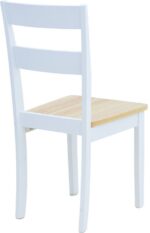 Καρέκλα York pakoworld σε λευκή-φυσική απόχρωση 39.5x47.5x89εκ - Image 2