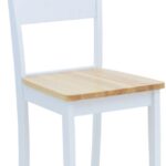 Καρέκλα York pakoworld σε λευκή-φυσική απόχρωση 39.5x47.5x89εκ