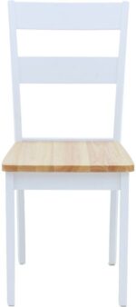 Καρέκλα York pakoworld σε λευκή-φυσική απόχρωση 39.5x47.5x89εκ - Image 4