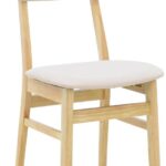 Καρέκλα Gaborn pakoworld σε φυσικό-μπεζ απόχρωση 47x47x81,5εκ