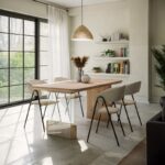 Tραπέζι Faghan pakoworld καφέ mdf 180x90x76εκ - Image 2