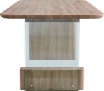 Tραπέζι Faghan pakoworld καφέ mdf 180x90x76εκ - Image 5