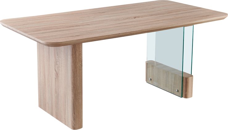 093-000034 Tραπέζι Faghan pakoworld καφέ mdf 180x90x76εκ - Image 1