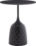 Βοηθητικό τραπέζι Kousien Inart μαύρο sintered stone Φ50x60εκ - Image 2