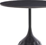 Βοηθητικό τραπέζι Kousien Inart μαύρο sintered stone Φ50x60εκ - Image 3