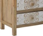 Συρταριέρα Inart 3-50-245-0017 ξύλο φυσικό-λευκό 50x32x61εκ - Image 3