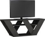 Έπιπλο τηλεόρασης Pipralla pakoworld ανθρακί 110x30x40εκ - Image 2