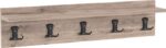 Κρεμάστρα Mec pakoworld μελαμίνη σε oak απόχρωση 80x9.5x18εκ