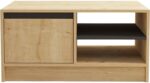 Τραπέζι σαλονιού Narli pakoworld σε oak απόχρωση 90x60x45εκ - Image 5