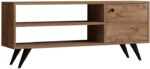 Έπιπλο τηλεόρασης Wison pakoworld σε sonoma απόχρωση 120x29x50εκ - Image 2