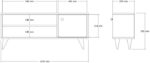 Έπιπλο τηλεόρασης Wison pakoworld σε oak απόχρωση 120x29x50εκ - Image 5