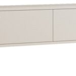 Έπιπλο τηλεόρασης Jate pakoworld σε λευκή απόχρωση 160x25x40εκ