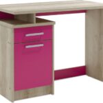 Γραφείο εργασίας Looney pakoworld χρώμα castillo-ροζ 100x55x75εκ