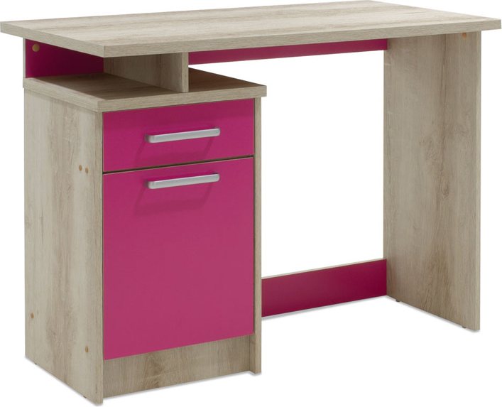 123-000081 Γραφείο εργασίας Looney pakoworld χρώμα castillo-ροζ 100x55x75εκ - Image 1