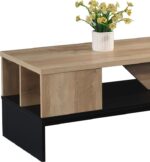 Τραπέζι σαλονιού Naya pakoworld sonoma-ανθρακί 93x46x43εκ - Image 3