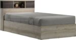 Κρεβάτι OLYMPUS pakoworld σε χρώμα castillo-toro 120x200εκ