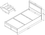 Κρεβάτι OLYMPUS pakoworld σε χρώμα castillo-toro 120x200εκ - Image 4