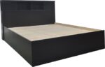 Κρεβάτι OLYMPUS pakoworld σε χρώμα wenge 140x200εκ - Image 3