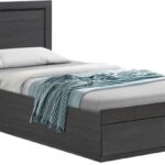 Κρεβάτι Olympus pakoworld με συρτάρι σε wenge απόχρωση 100x200εκ
