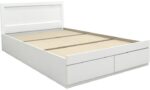 Κρεβάτι Olympus pakoworld με συρτάρι σε λευκή απόχρωση 150x200εκ - Image 3