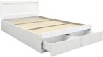 Κρεβάτι Olympus pakoworld με συρτάρι σε λευκή απόχρωση 160x200εκ - Image 4