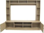 Σύνθετο σαλονιού Ambera pakoworld σε sonoma απόχρωση 200x40x171.5εκ - Image 2