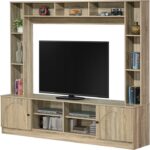 Σύνθετο σαλονιού Ambera pakoworld σε sonoma απόχρωση 200x40x171.5εκ - Image 3