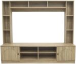 Σύνθετο σαλονιού Ambera pakoworld σε sonoma απόχρωση 200x40x171.5εκ - Image 4