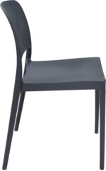 Καρέκλα Fenxy pakoworld pp σε μαύρη απόχρωση 38x42x77εκ - Image 3