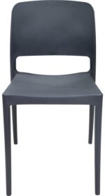 Καρέκλα Fenxy pakoworld pp σε μαύρη απόχρωση 38x42x77εκ - Image 4