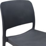 Καρέκλα Fenxy pakoworld pp σε μαύρη απόχρωση 38x42x77εκ - Image 5