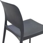 Καρέκλα Fenxy pakoworld pp σε μαύρη απόχρωση 38x42x77εκ - Image 6