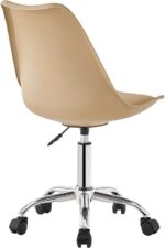 Καρέκλα γραφείου εργασίας Gaston II pakoworld pp-pu cappuccino 48x57x77-90εκ - Image 2