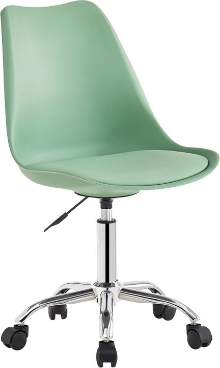127-000202 Καρέκλα γραφείου Gaston II pakoworld μέντα pp-pu 48x57x77-90εκ - Image 1