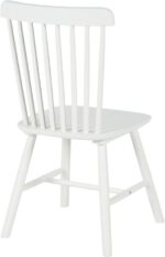 Καρέκλα Melia pakoworld rubberwood σε λευκή απόχρωση 45x51x87εκ - Image 2