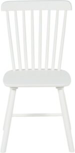 Καρέκλα Melia pakoworld rubberwood σε λευκή απόχρωση 45x51x87εκ - Image 4