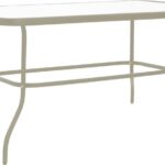 Τραπέζι Valor pakoworld μέταλλο σαμπανιζέ-γυαλί 110x60x70εκ