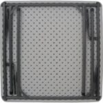 Τραπέζι catering Comfort pakoworld πτυσσόμενο σε λευκή απόχρωση 80x80x74εκ - Image 2