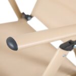 Πολυθρόνα Candor pakoworld σαμπανί μέταλλο με textilene 51.5x63.5x107εκ - Image 3