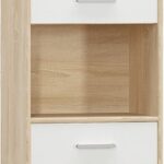 Στήλη Letto pakoworld σε oak - λευκό ματ απόχρωση 50,2x34,3x195εκ
