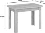 Τραπέζι Celeste pakoworld μελαμίνης σε oak απόχρωση 100x60x73.5εκ - Image 5