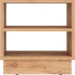 Κομοδίνο Mason pakoworld μελαμίνης σε oak απόχρωση 40x32x40εκ - Image 3