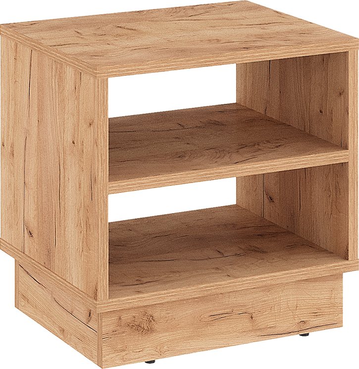 184-000100 Κομοδίνο Mason pakoworld μελαμίνης σε oak απόχρωση 40x32x40εκ - Image 1