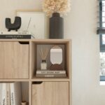 Βιβλιοθήκη Bookel pakoworld μελαμίνης σε sonoma απόχρωση 59.5x27.5x89εκ - Image 4