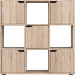 Βιβλιοθήκη Bookel pakoworld σε sonoma απόχρωση 88.5x27.5x89.3εκ - Image 3