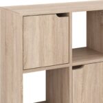 Βιβλιοθήκη Bookel pakoworld σε sonoma απόχρωση 88.5x27.5x89.3εκ - Image 4